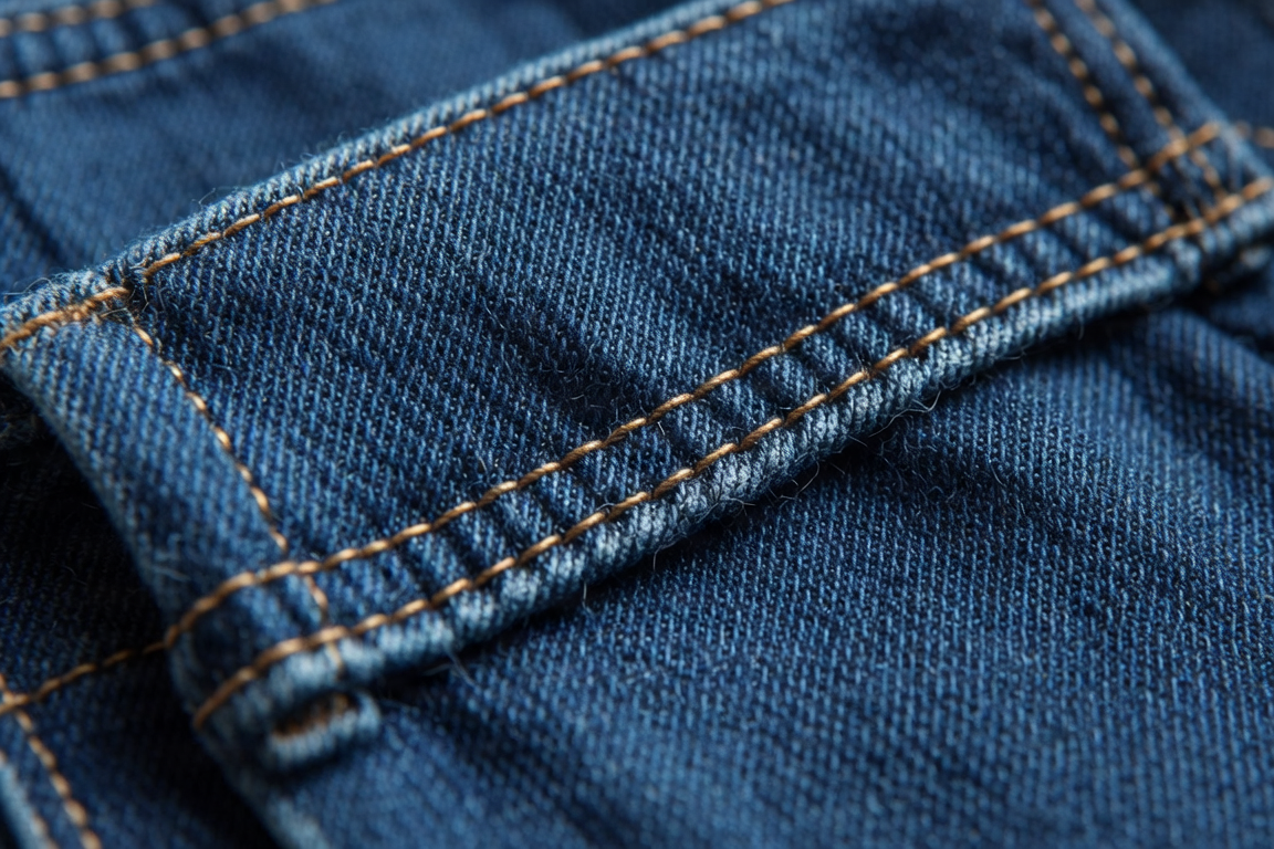 Detalle de textura denim de alta calidad